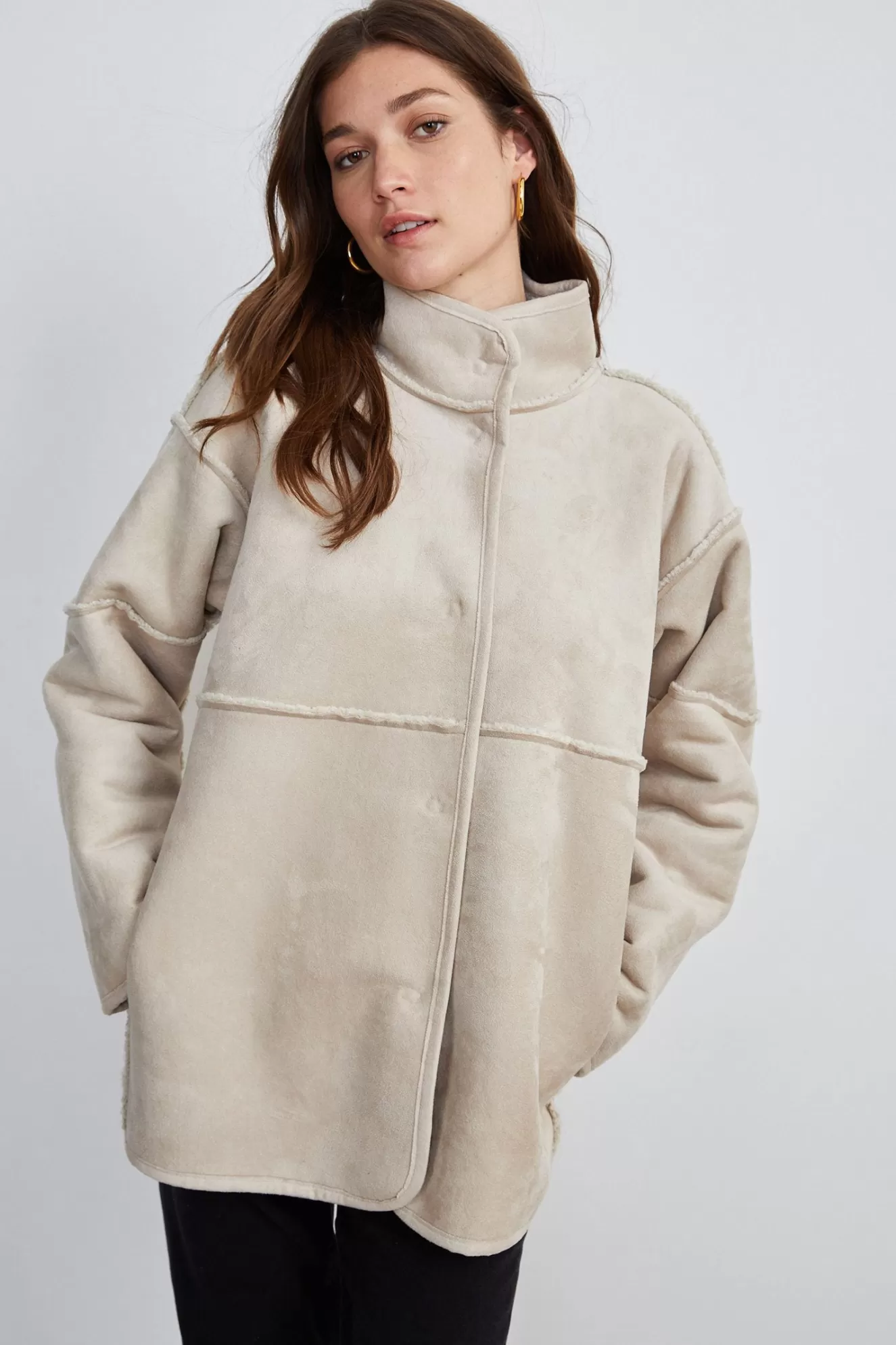 Outlet Albany Lux Sherpa Coat Jackets & Coats