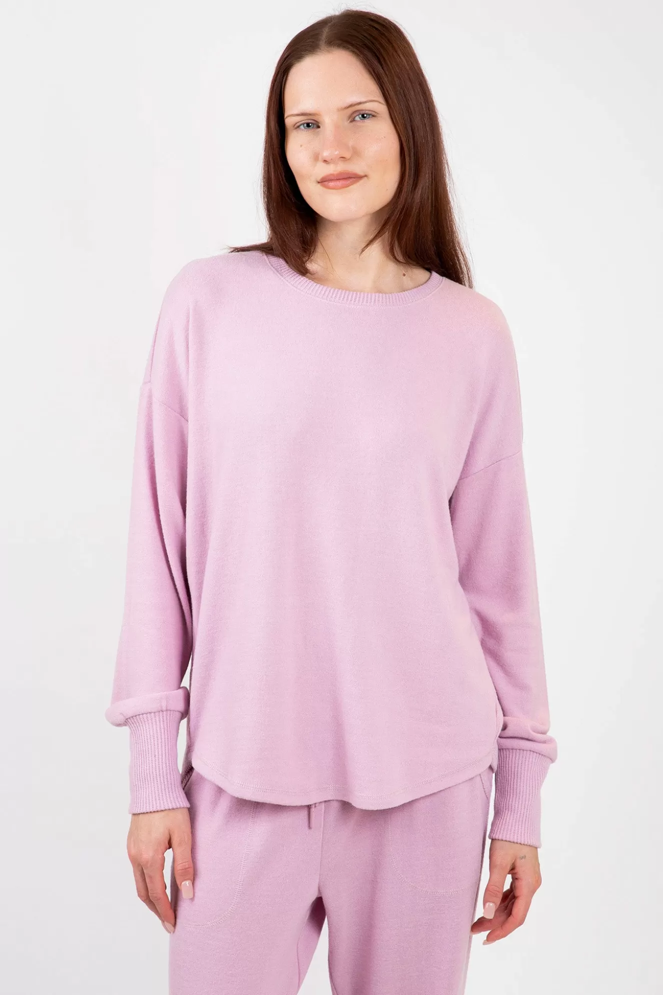 Cheap Peachy In Color Long Sleeve Top Sleepwear