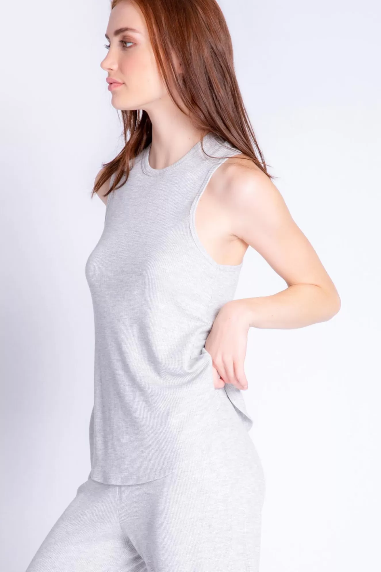 Outlet Textured Basics Tank Sleepwear