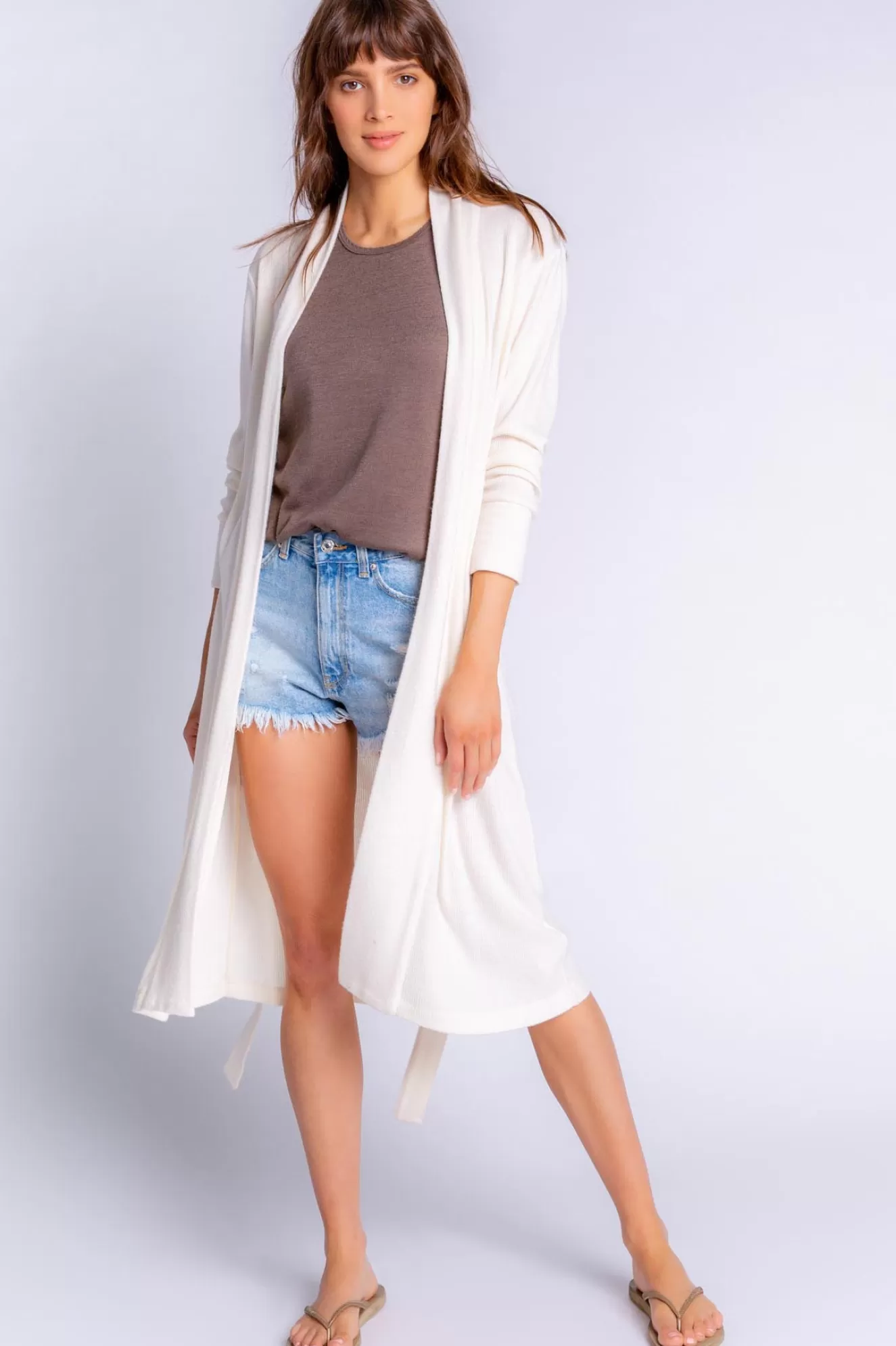 Shop Textured Essentials Robe Sleepwear