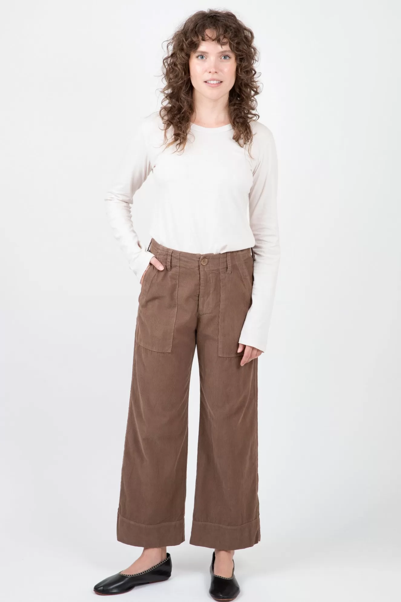 Outlet Vera Corduroy Wide Leg Pant Pants